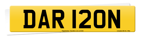 Registration number DAR 120N